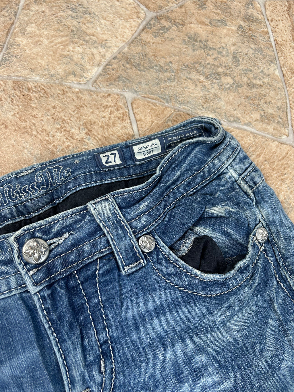 Miss Me Vintage Flared Jeans Bootcut Y2K W27/S