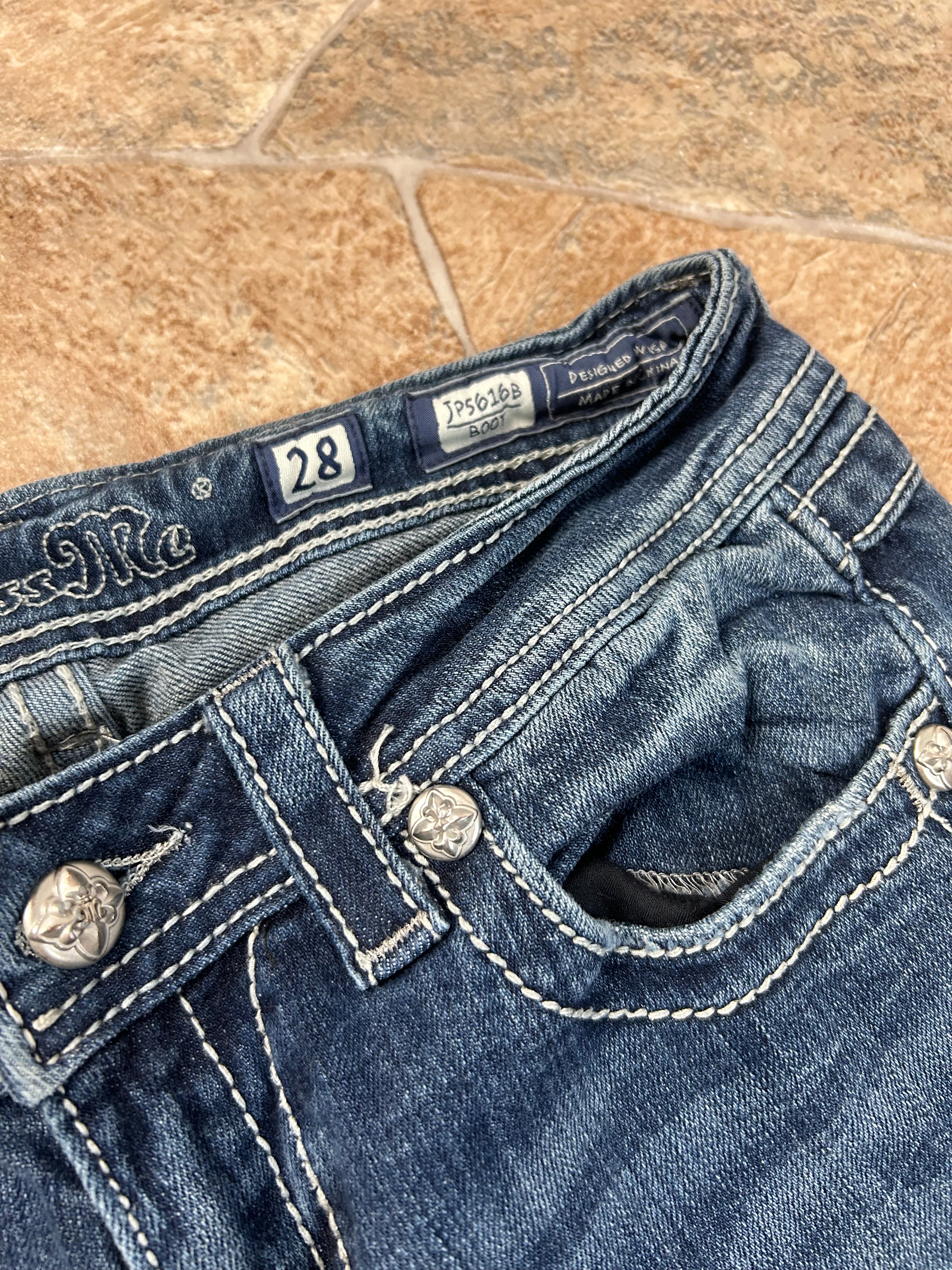 Miss Me Vintage Flared Jeans Bootcut Y2K  W27/S