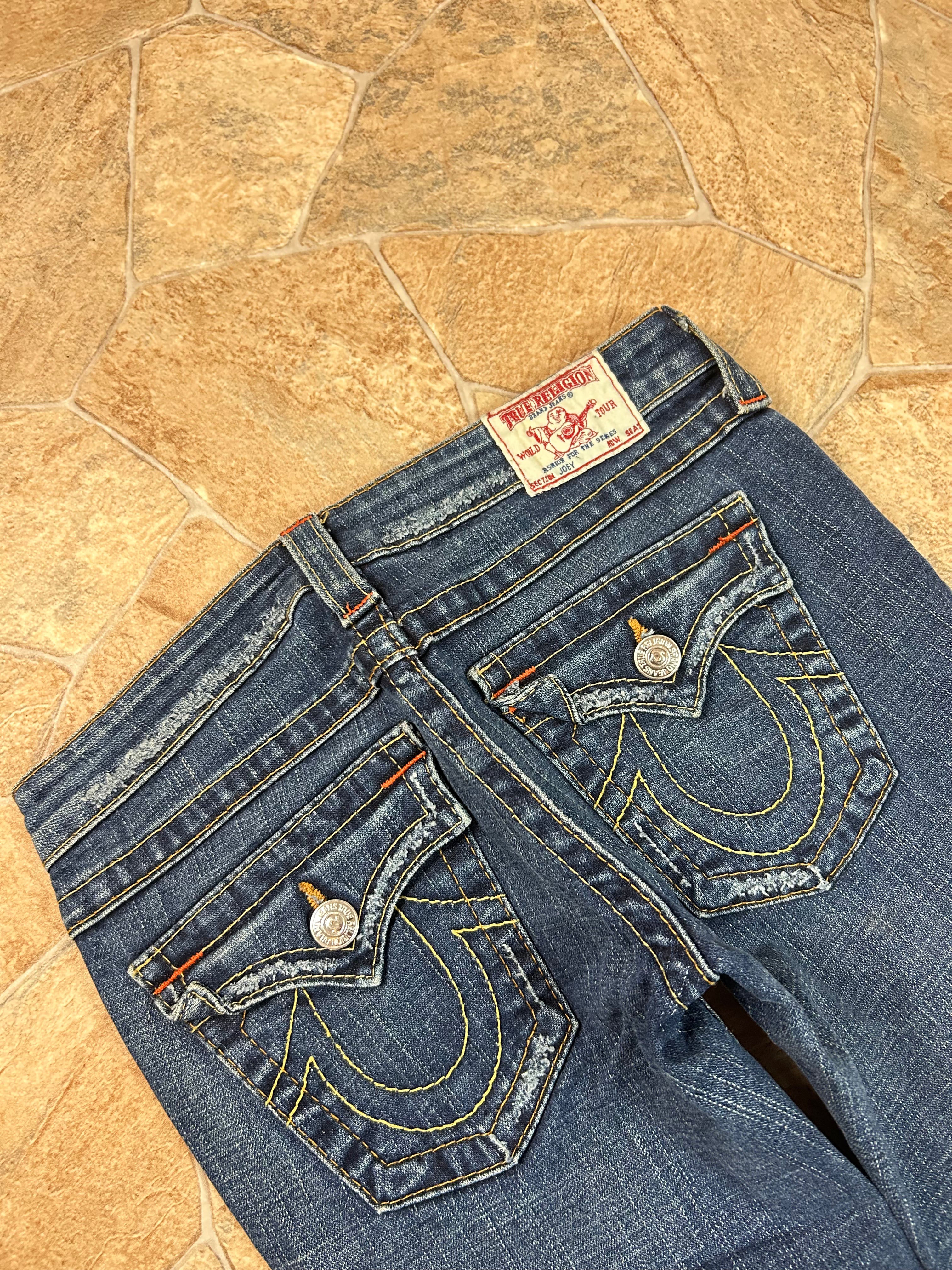 True Religion Vintage Flared Jeans Bootcut lowwaist Joey W27/S