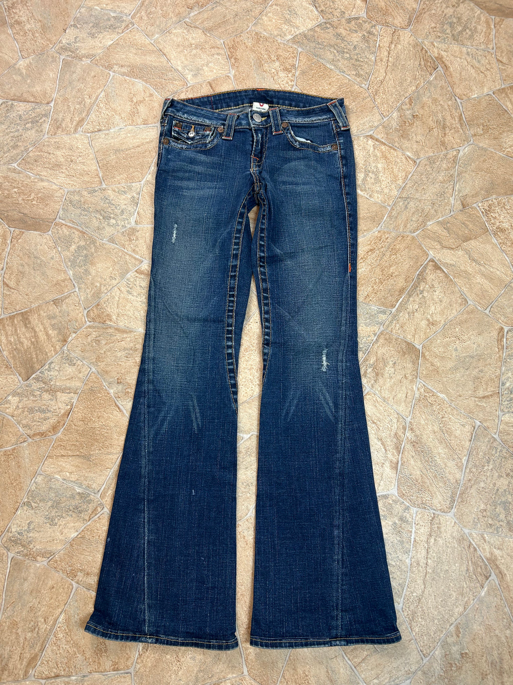 True Religion Vintage Flared Jeans Bootcut lowwaist Joey W27/S