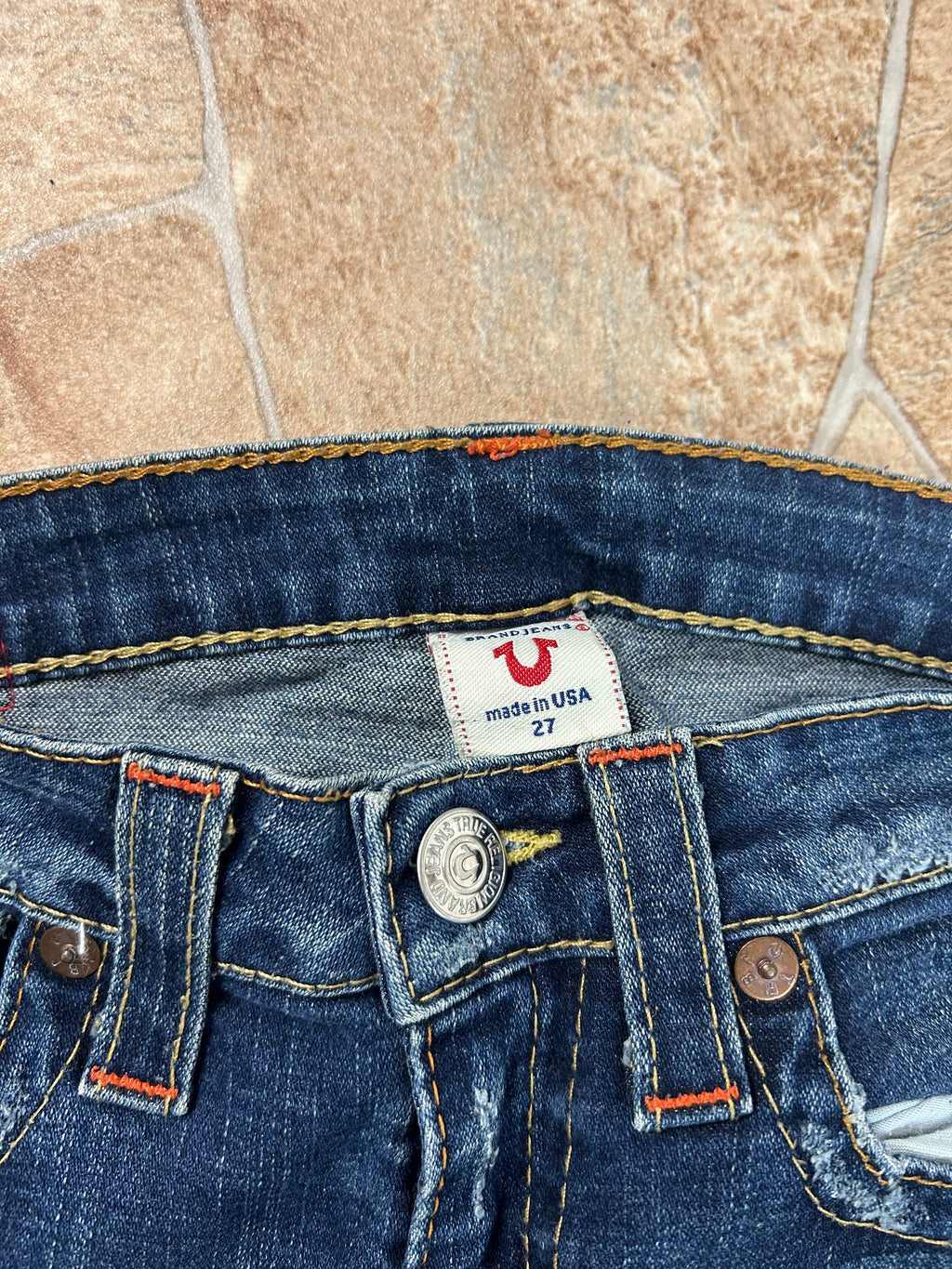 True Religion Vintage Flared Jeans Bootcut lowwaist Joey W27/S