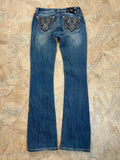 Miss Me Vintage Flared Jeans Bootcut Midrise Y2K W27/S