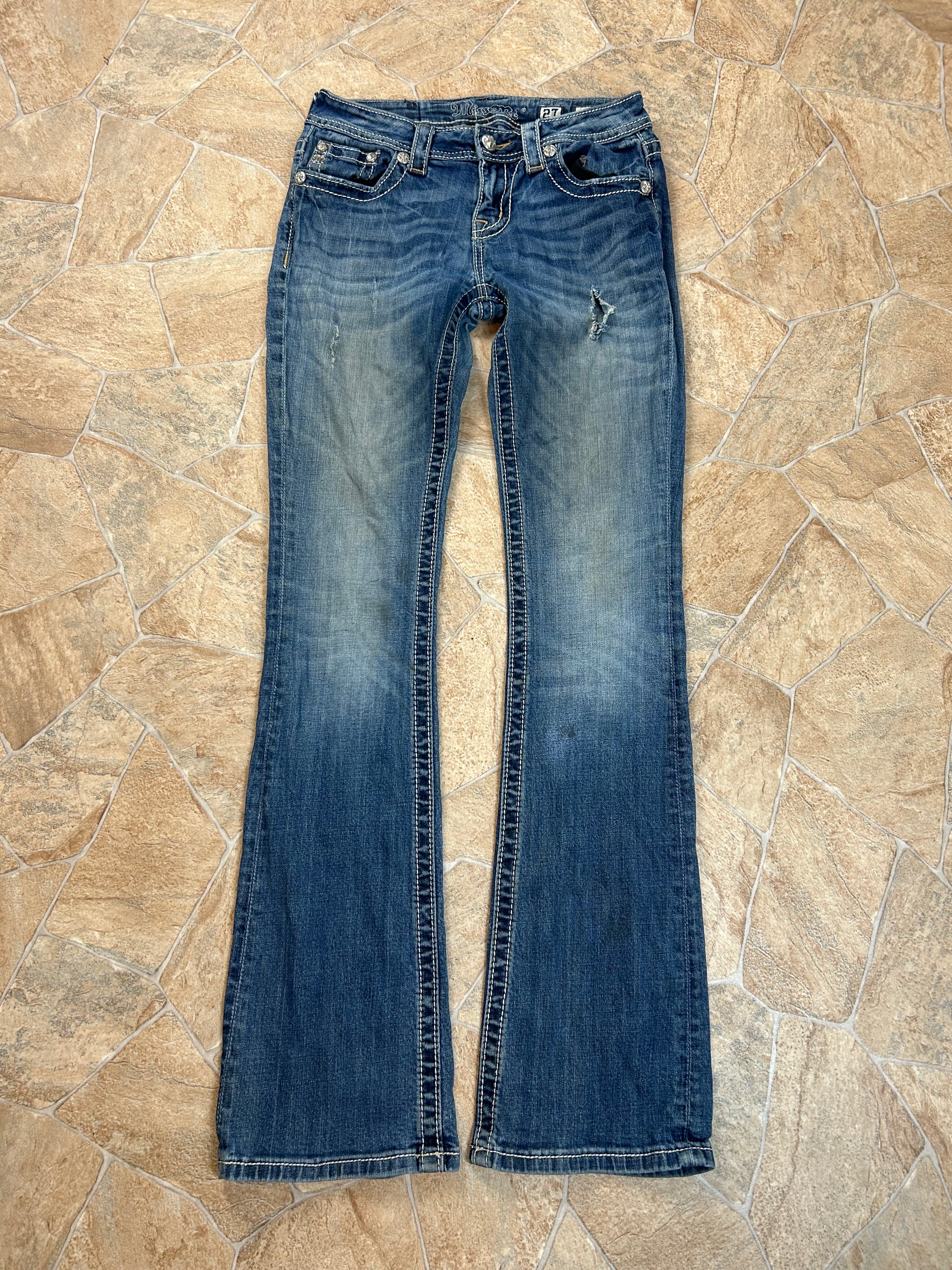 Miss Me Vintage Flared Jeans Bootcut Midrise Y2K W27/S