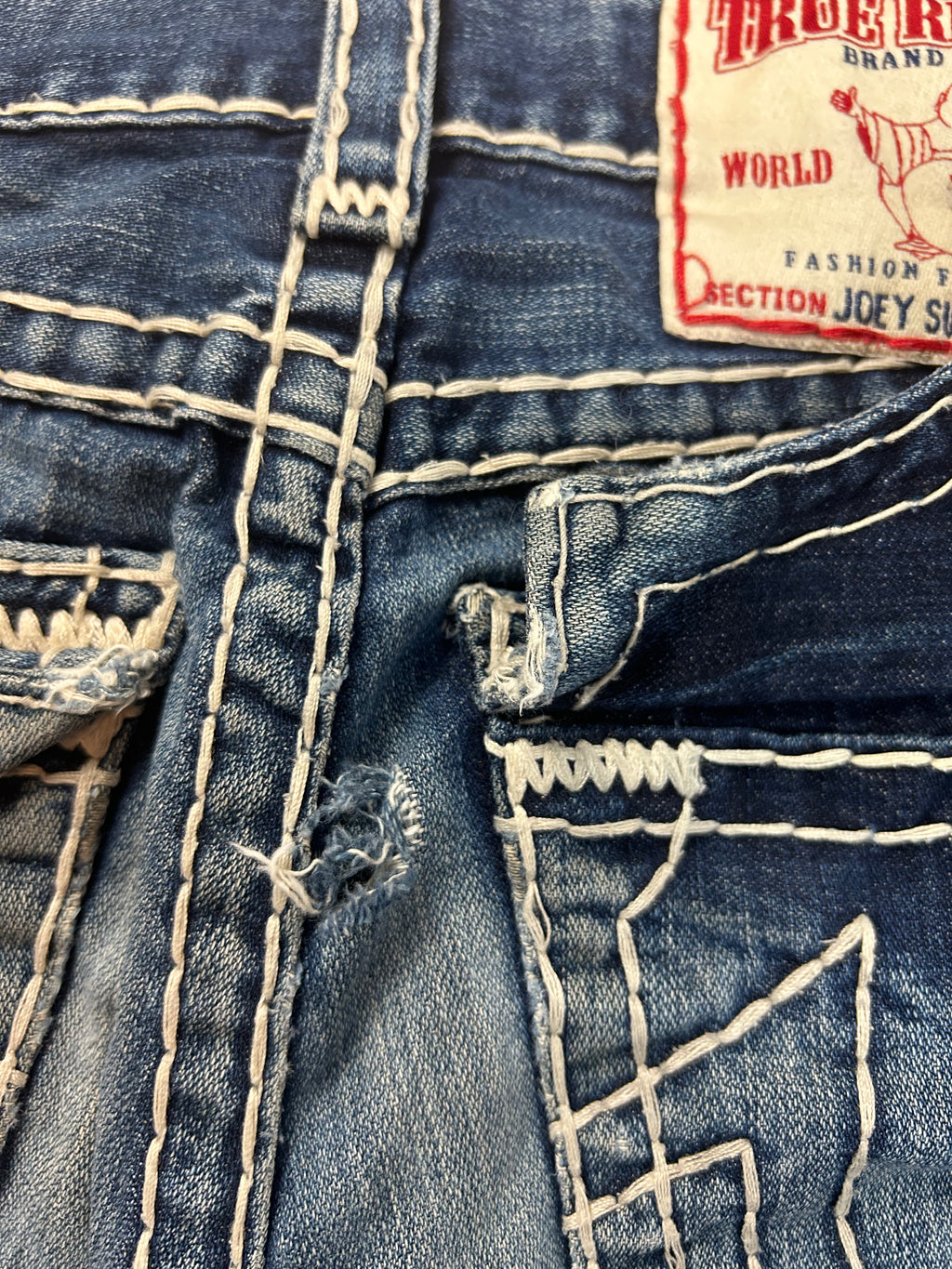 True Religion Vintage Flared Jeans Bootcut Joey Super T W28/M Herren