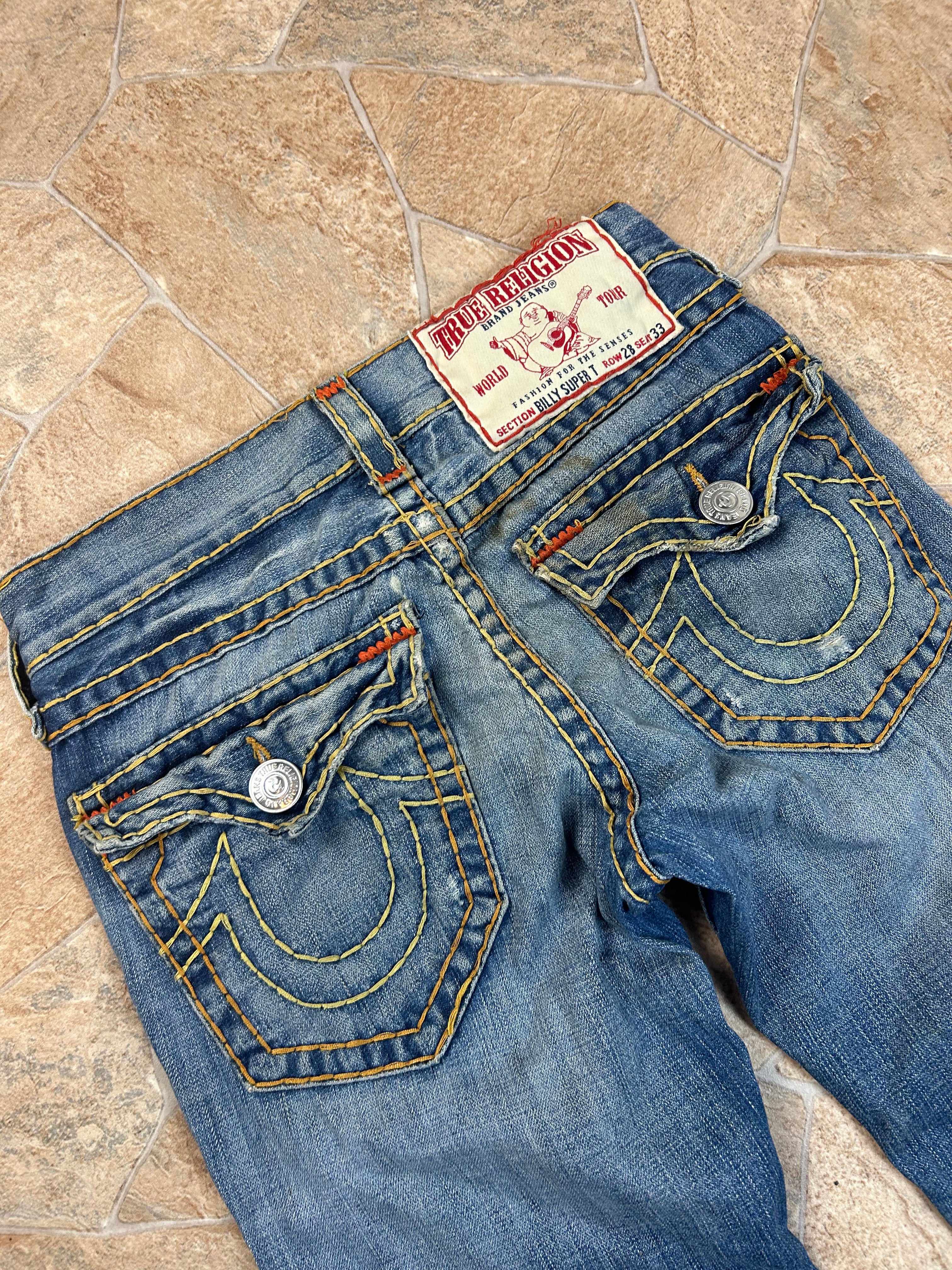 True Religion Vintage Straight Jeans Billy Super T Y2K W28/M Herren