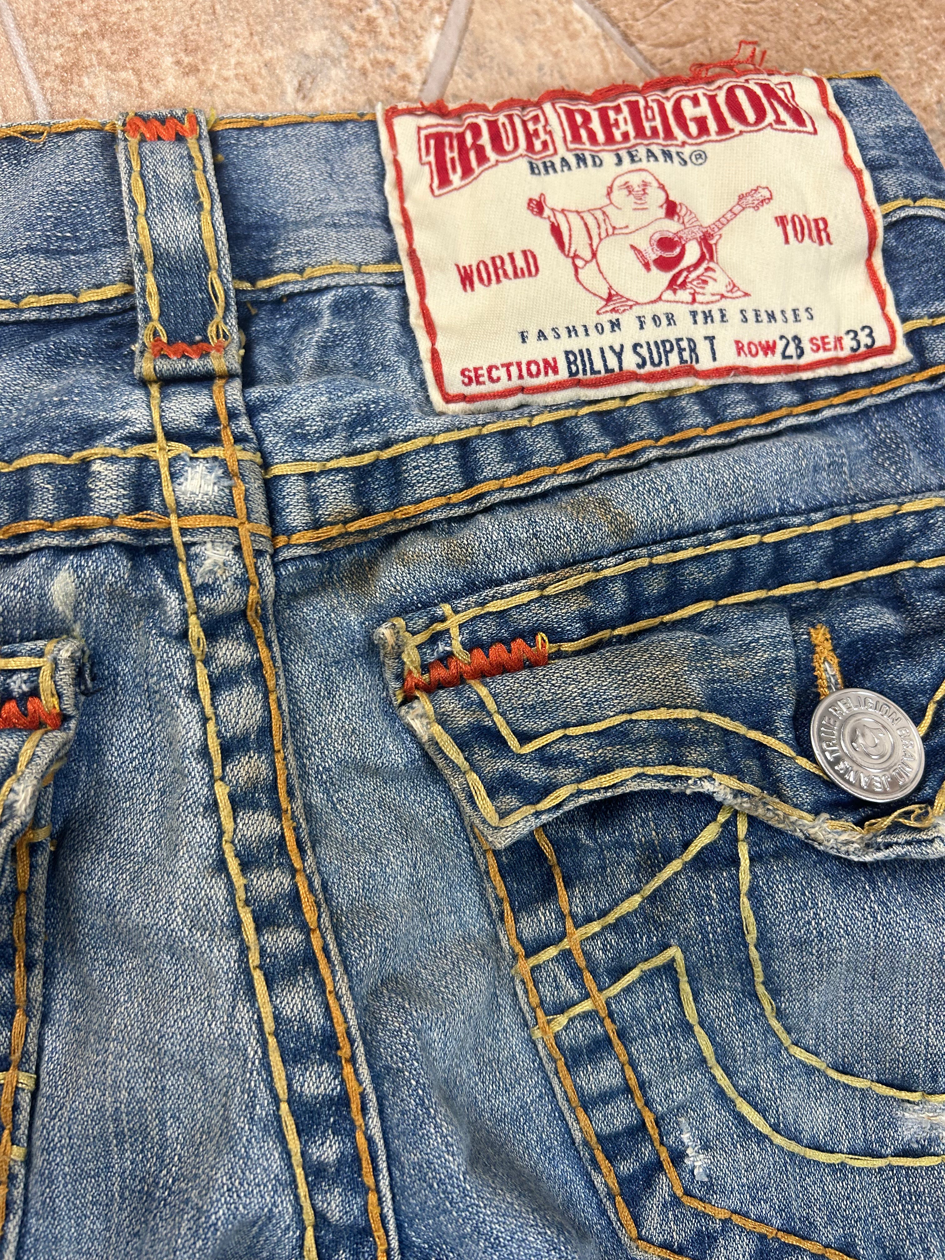 True Religion Vintage Straight Jeans Billy Super T Y2K W28/M Herren