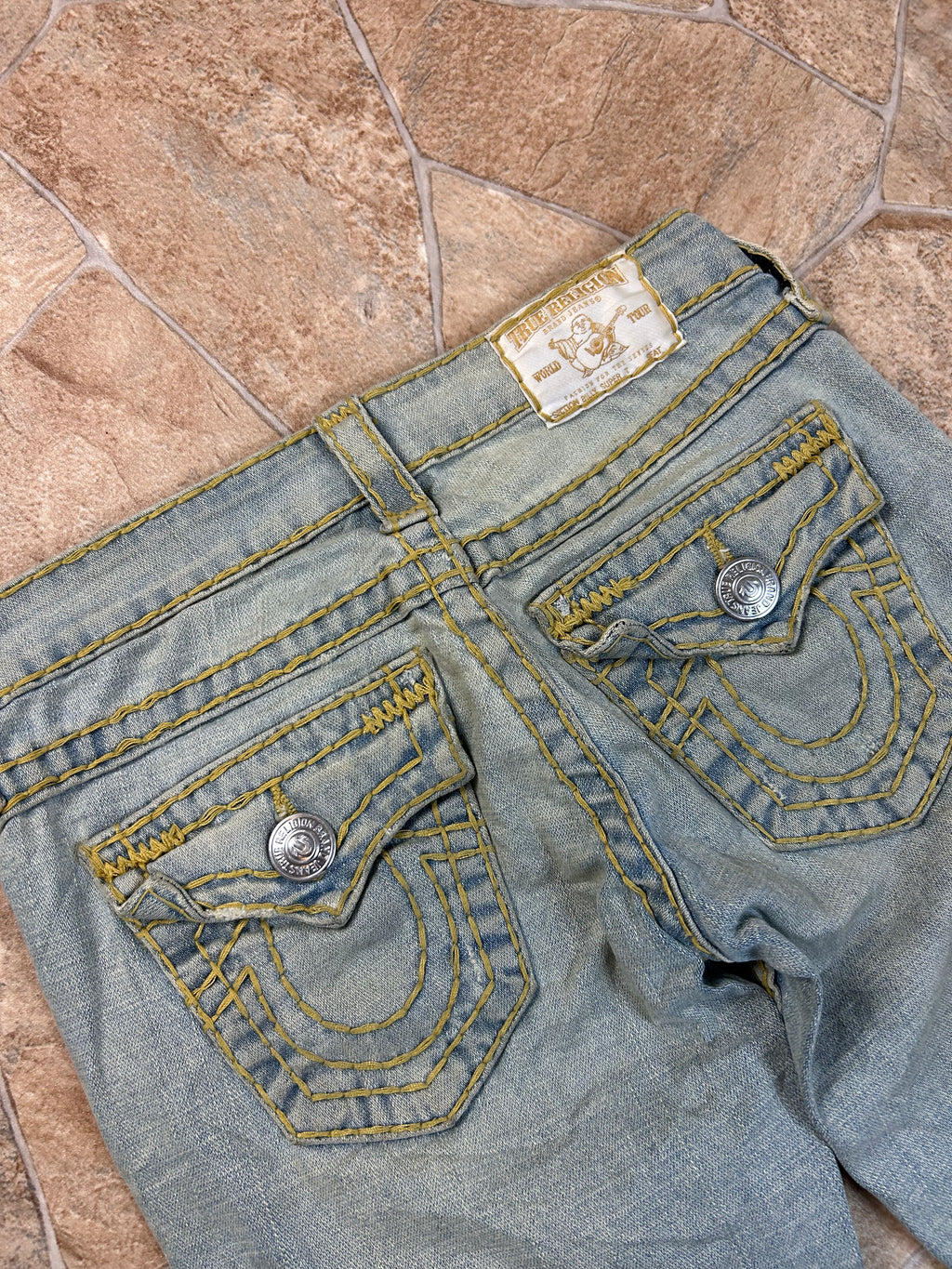 True Religion Vintage Straight Jeans Bootcut lowwaist Billy Super T W24/XS