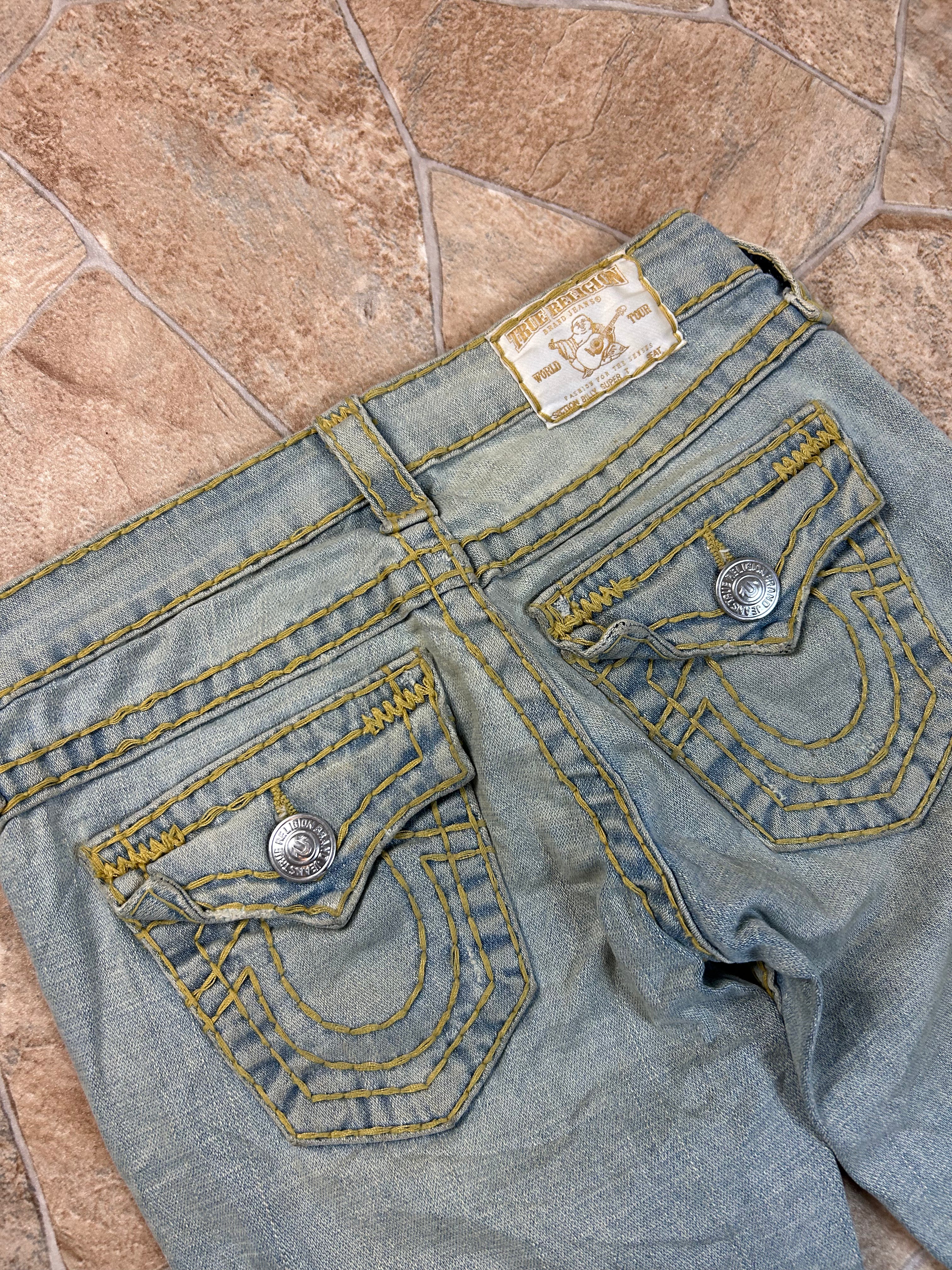 True Religion Vintage Straight Jeans Bootcut lowwaist Billy Super T W24/XS