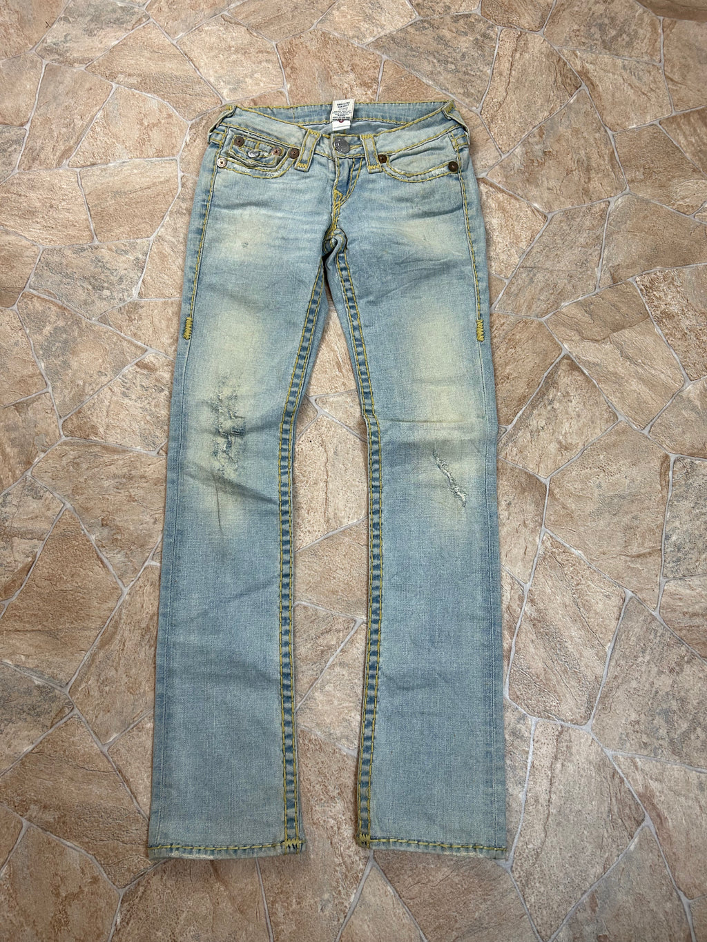 True Religion Vintage Straight Jeans Bootcut lowwaist Billy Super T W24/XS