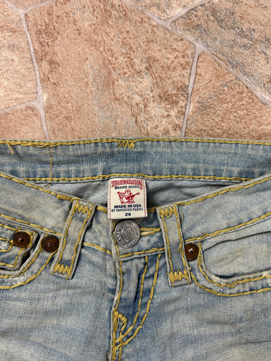 True Religion Vintage Straight Jeans Bootcut lowwaist Billy Super T W24/XS