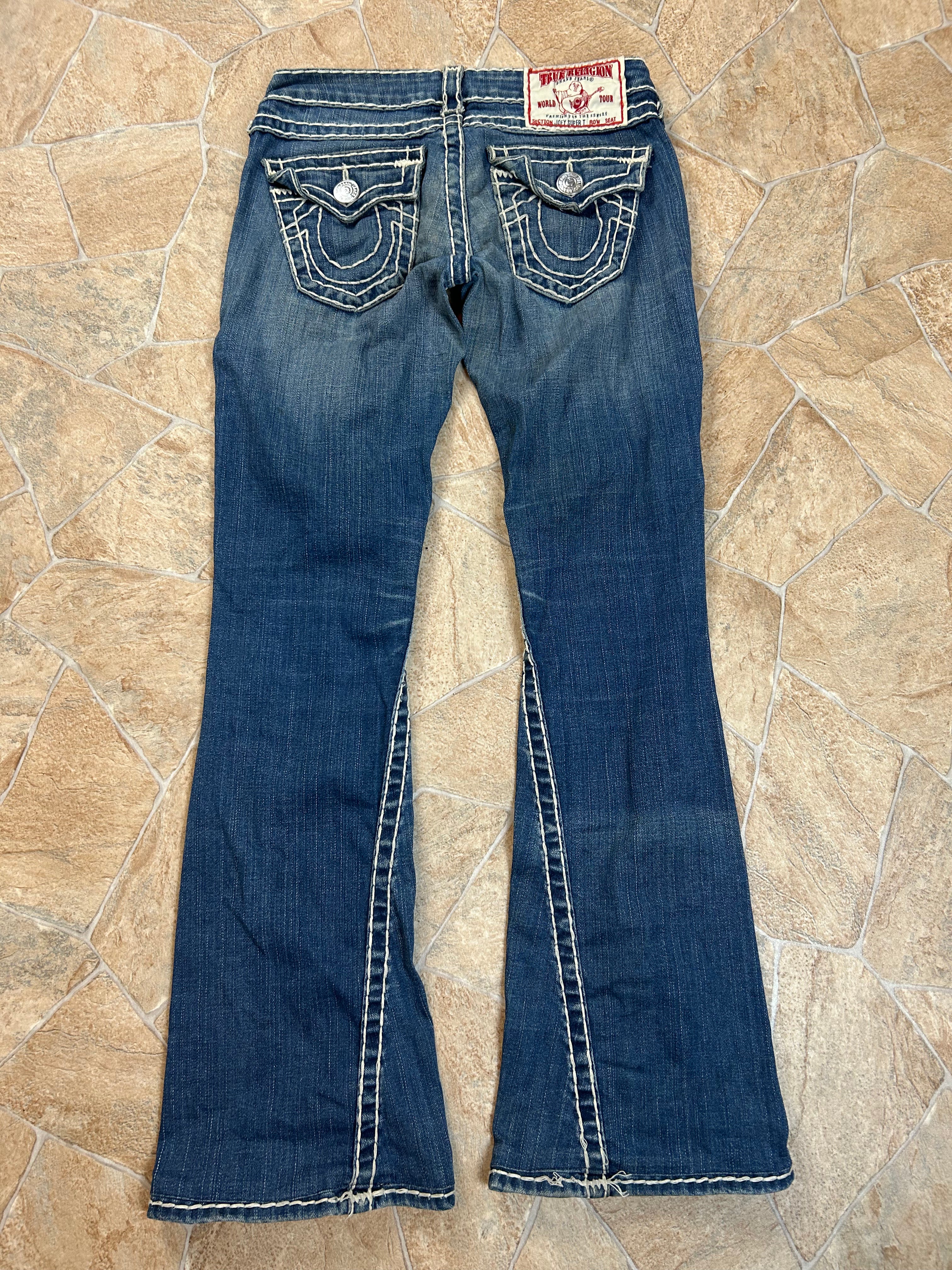 True Religion Flared Jeans Bootcut lowwaist Joey Super T Y2K W25/XS-S