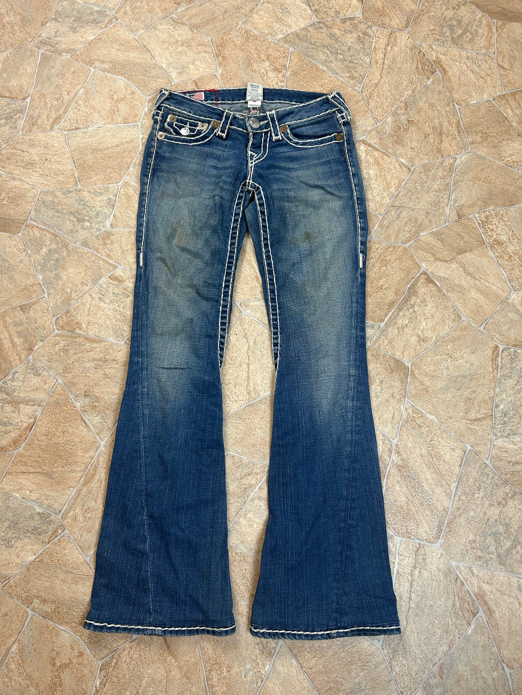 True Religion Flared Jeans Bootcut lowwaist Joey Super T Y2K W25/XS-S