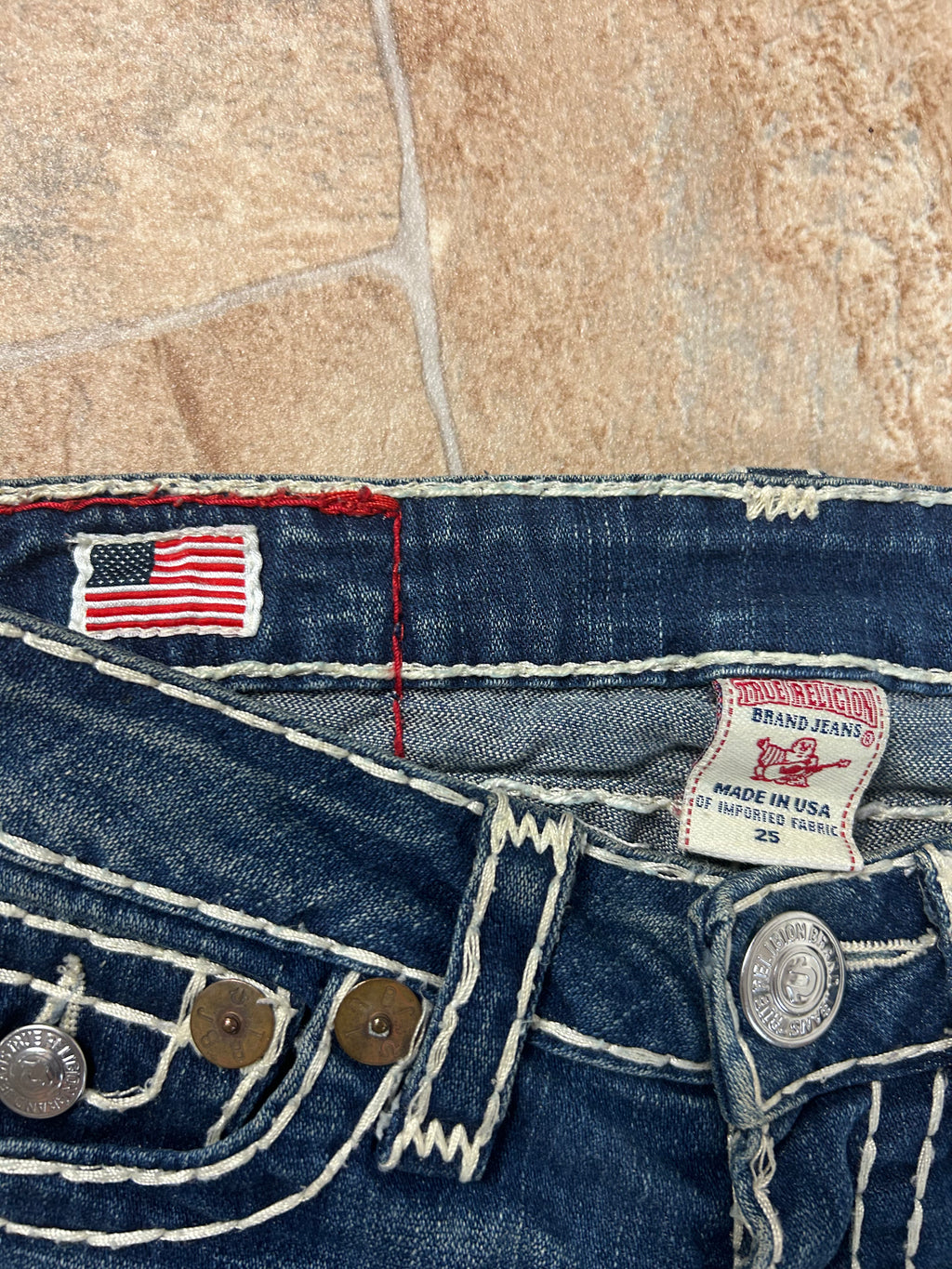 True Religion Flared Jeans Bootcut lowwaist Joey Super T Y2K W25/XS-S