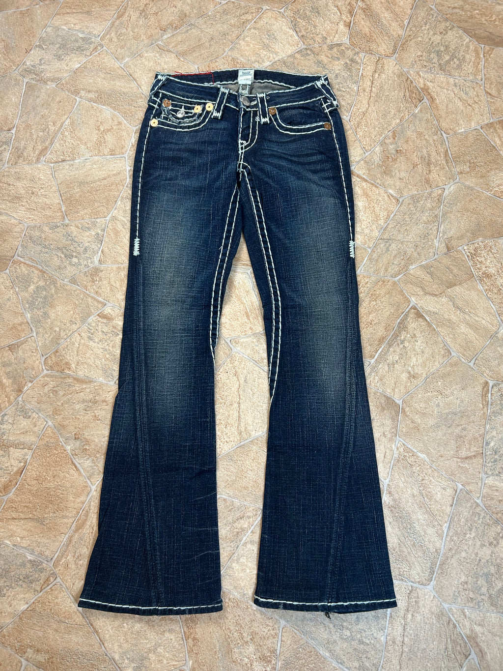 True Religion Vintage Flared Jeans Bootcut lowwaist Joey Super T W24/XS