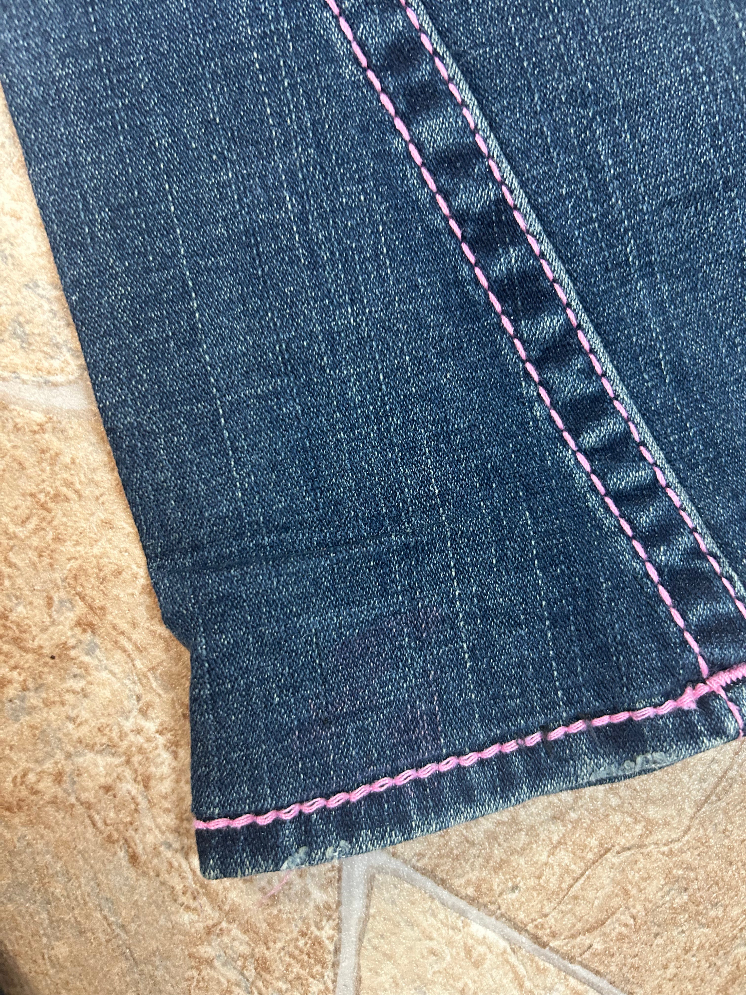 True Religion Vintage Flared Jeans Bootcut lowwaist Rainbow Joey Y2K W23/XS
